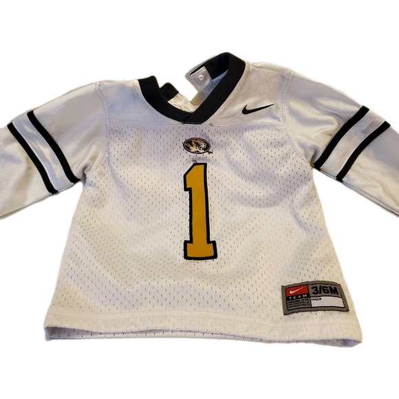 Nike Tops - Nike Mizzou Missouri Tigers Football Jersey 3-6 Months White #1